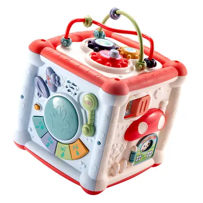 Six-Sided Music Cube Hand Drum for Ages 0-3, Early Education Toy - 12