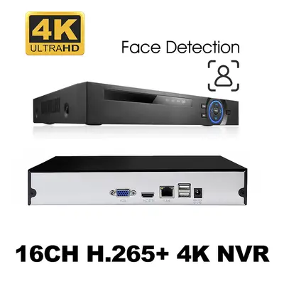 Xiongmai NVR video kaydedici, 16 kanal, 8MP, H.265+