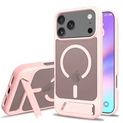 2-in-1 magnetic case for iPhone 17/18 Pro Max with stand and leather-like feel - 10