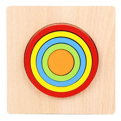 Ahşap geometri puzzle oyuncak, erken eğitim el tutuş panosu