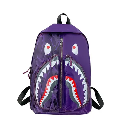 Unisex Daily Backpack with Graffiti Print for High School Students - 7