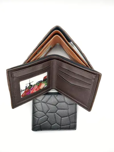 Men's Short Wallet, Large Capacity, Multi-Card Slots - 3