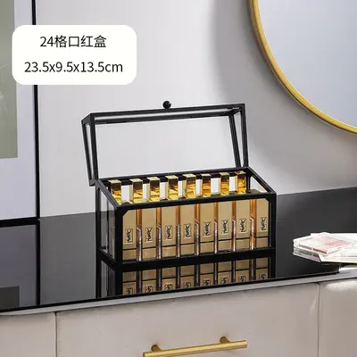 Cosmetic storage box, glass drawer, desktop, dustproof - 9