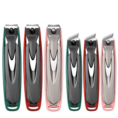 Stainless steel nail scissors set, angled