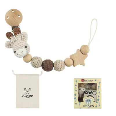 Cartoon Animal Silicone Pacifier Chain and Teether - 5