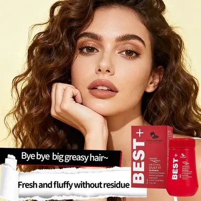 Cross-border Exclusive Meidian Oil Head Fluffy Magic Volumizing Hair Powder, Hair Volume Powder for Oil Control, Fluffy Bangs Dry Shampoo Powder, Oil-Absorbing Hair Setting Powder - 3