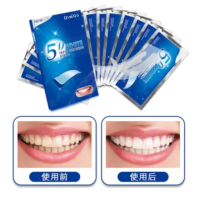 5D Teeth whitening strips, dry application - 2