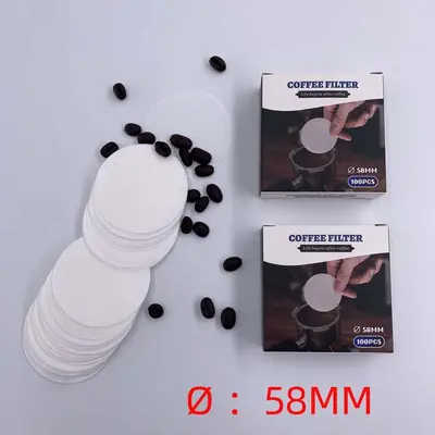 Siebträgergriff für Espressomaschine, Pulverbehälter und Kaffeefilterpapier - 11