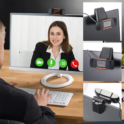 USB bilgisayar kamerası 1080P, video konferans ve canlı yayın - 2