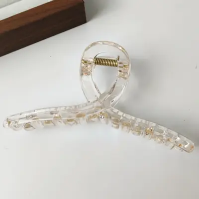 Shark Claw Hair Clip 13cm Large Acrylic Hair Clip for Women, Back of Head Hair Accessory DIY Material, Suitable for Thick Hair. - 11