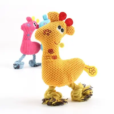 Plush Rope Knot Pet Toy for Cats and Dogs, Teeth Cleaning