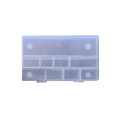 Make-up Aufbewahrungsbox Set mit Haarspangen und Haargummis, transparent