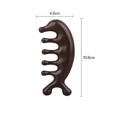 Five-Tooth Scalp Massage Comb with Gua Sha Design - 8