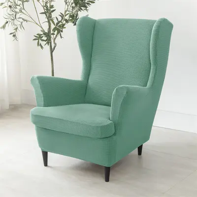 Kalın Kaplan Tabure Sandalye Örtüsü Elastik Mısır Tanesi Kanat Sandalye Örtüsü Ev Otel Tam Kaplama Kaplan Sandalye Kanepe Örtüsü - 13