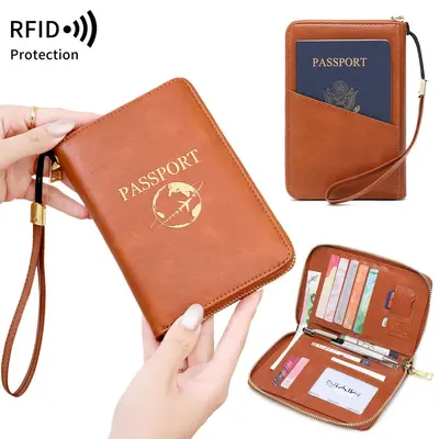 RFID passport wallet, multi-functional, magnetic protection - 2