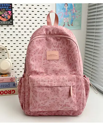 Leopard Print School Backpack, Large Capacity, for Teenagers - 10