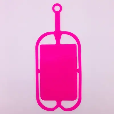Silikon kordon telefon kılıfı kart tutucu Apple Android - 11