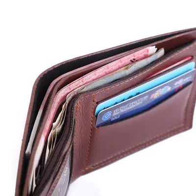 Kurze Herrenbrieftasche mit Führerscheinfach, multifunktional (zufälliges Modell) - 5