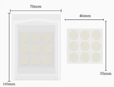 Hydrocolloid Pimple Patch, 36 Pieces, Transparent, Day and Night - 7
