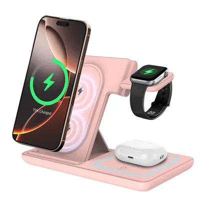 3-in-1 Foldable Wireless Charger for iPhone and Watch, 15W - 8