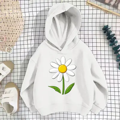 Mädchen Frühling Herbst Sweatshirt mit Cartoon-Motiv, dünne Baumwolle - 11