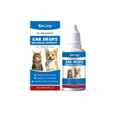 EELJOY Pet Ear Cleaner, Gentle Formula, Removes Ear Wax and Odor
