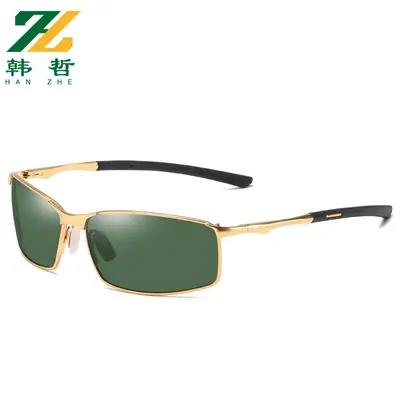 Polarized Men's Sunglasses, Color-Changing, Driving and Night Vision, Metal Frame - 5