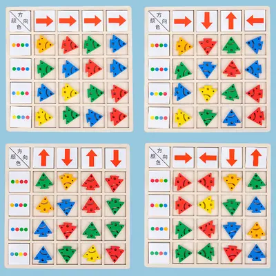 Desktop Logic Game for Direction and Color Recognition - 3