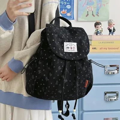 Large Capacity Lightweight Women's Backpack for Short Trips and School - 4