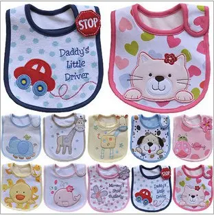 Baby Bib, Three-Layer Waterproof Cartoon Design
