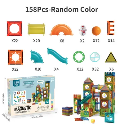 Magnetic Rods and Magnet Block Set, Early Education Toy for Children - 13