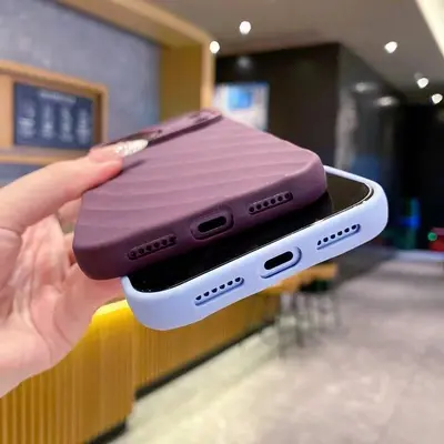 iPhone 18 Pro Max Silikonhülle mit Fenster, Vollschutz