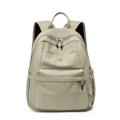 Women's Lightweight Water-Resistant Nylon Backpack, Large Capacity - 12