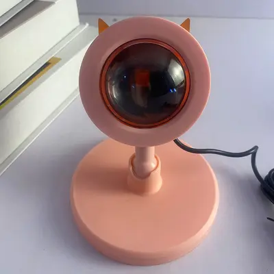 Fotoğrafçılık için sınır ötesi RGB mini gün batımı lambası, canlı yayın için ortam ışığı, fotoğrafçılık için arka plan duvarı, ins gün batımı projeksiyonlu yaratıcı masa lambası - 10