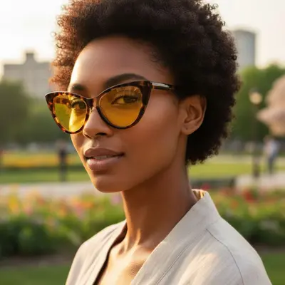 Retro Cat-Eye Sunglasses for Women, Slimming Style - 4