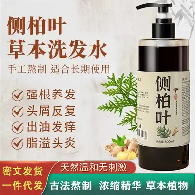 Konzentriertes pflanzliches Haarausfall-Shampoo mit Thujablättern und Ingwer - 3