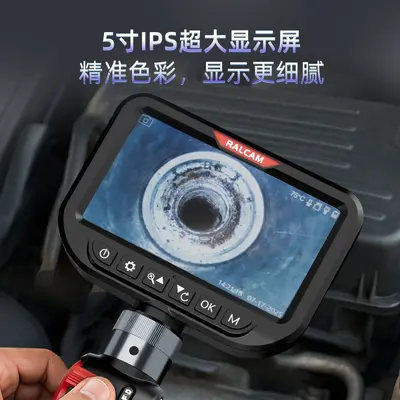 RALCAM Industrial Endoscope Ultra-thin 3mm Probe High-definition Inspection Endoscope for Detecting Burrs Cracks and Welds