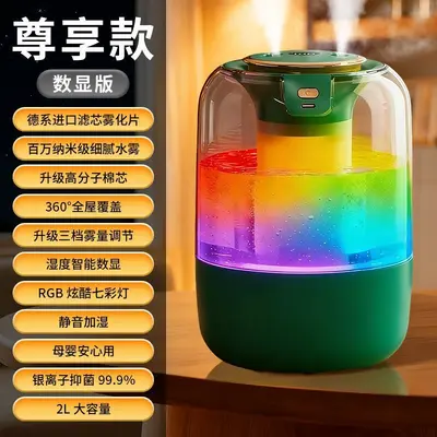 2025 New Humidifier Dual Spray Large Mist Volume Atmosphere Light Home Bedroom Dorm Stable Humidity Aromatherapy USB Humidifier - 10