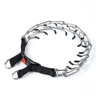 Abnehmbares Metall-Trainingshalsband für Hunde mit Eisenschnalle - 8