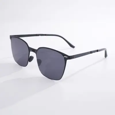 Foldable Unisex Sunglasses, Minimalist Industrial Style - 6