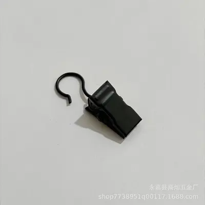 Metal Curtain Buckle with Ring, Open and Closed Crocodile Clips - 13