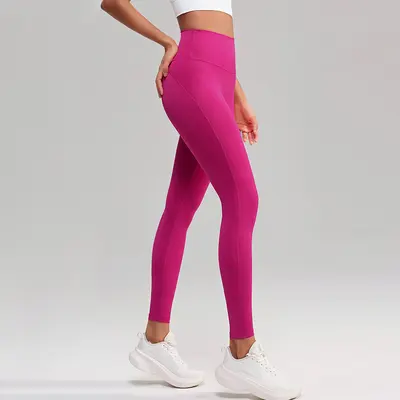 Nahtlose Yogahose, High Waist, Po-Lifting, Bauchkontrolle - 13