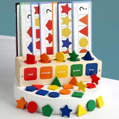Montessori-Lernbox mit geometrischen Formen und Farben - 3