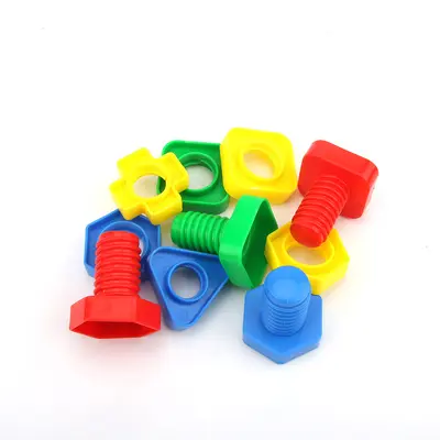 Children's Screw and Nut Educational Puzzle Set, Large Pieces - 6