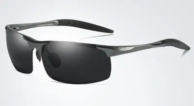 Polarized Sunglasses, Aluminum-Magnesium Frame, Model 8177, Sports Style - 13