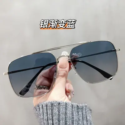 Oversized Double-Bridge Cycling Sunglasses, Toad Style - 7