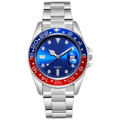 Herrenuhr mit Stahlarmband, Quarz, Leuchtzeiger - 11