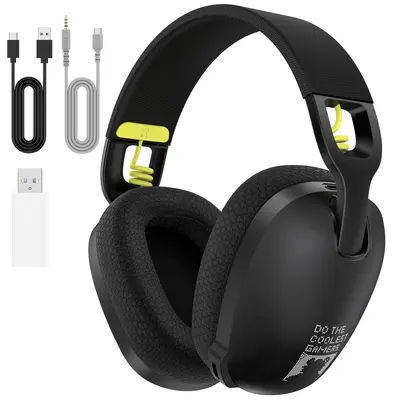 ONIKUMA B2 kabelloses Gaming-Headset, Drei-Modi Bluetooth und kabelgebunden, Geräuschunter