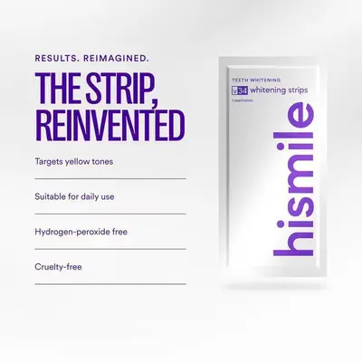 Hismile V34 Teeth Whitening Strips, Removes Yellow and Tobacco Stains - 3