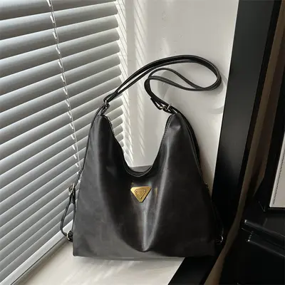 Retro Commuter Tote Bag for Women, Large Capacity, Casual Single Shoulder Bag - 7